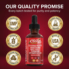 Clean Nutra Cayenne Pepper Drops Supplement Liquid + Hawthorn Berry, Vitamin D3 K2 Beet Root Powder, Ceylon Cinnamon, Turmeric Curcumin, Organic Panax Ginseng, Berberine Extract 1 Pack
