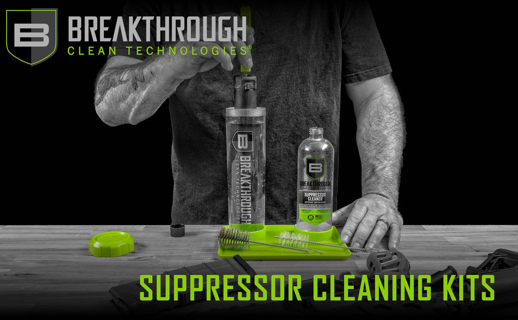 Breakthrough Clean Technologies Suppressor Cleaning Kit, 16oz. Removes Carbon and Lead depsosits