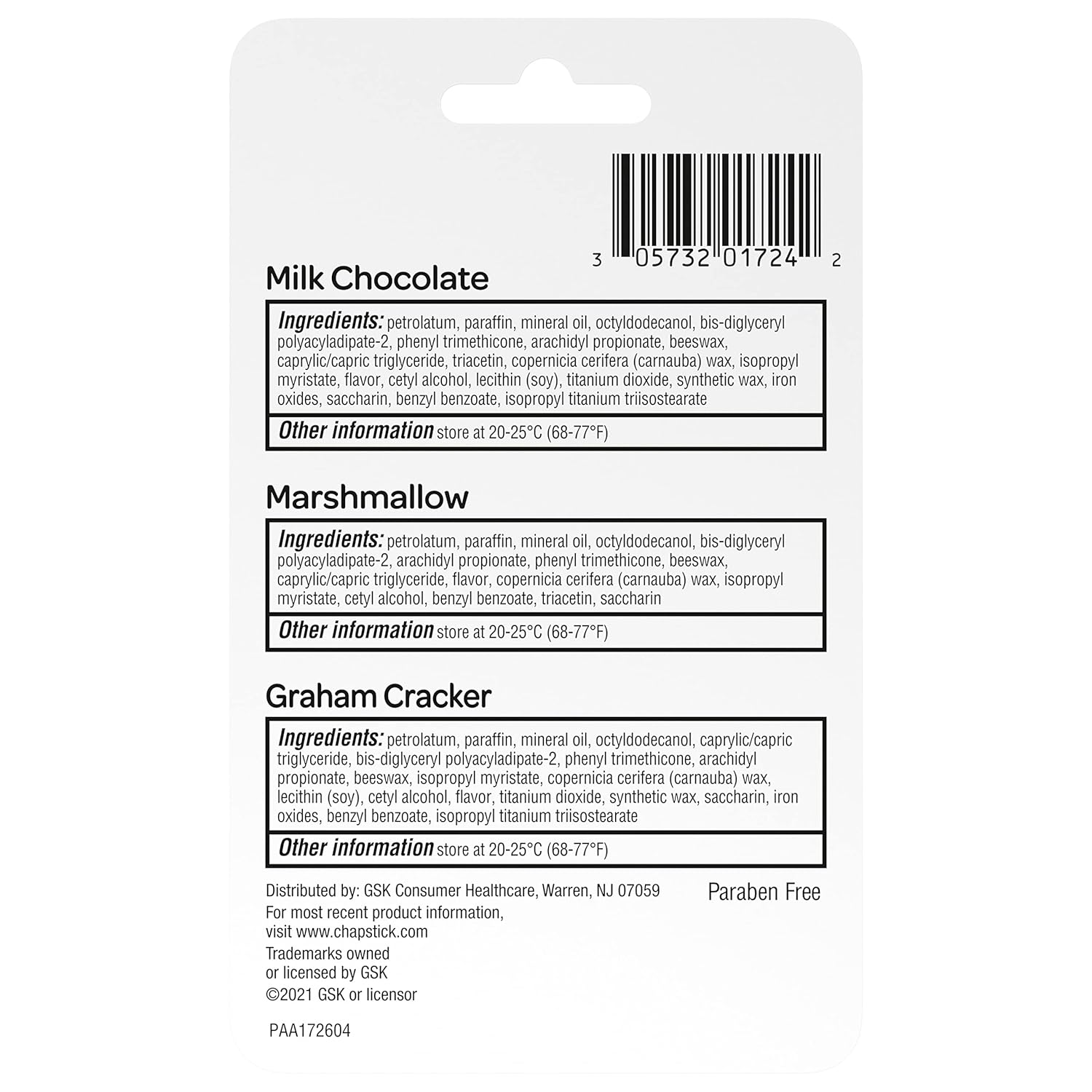 Buy now ChapStick S'more Collection Variety Pack Lip Balm Tube, Lip Care, 0.15 Ounce (Pack of 3) at indiglob india