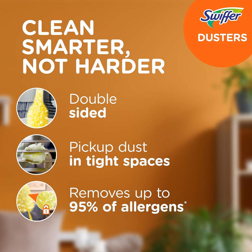 Buy now Swiffer Duster Heavy Duty 3 ft Extendable Handle Starter Kit with 3 Refills at indiglob india