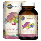 Garden of Life Organics Vitamins for Women 40+ - 60 Tablets, Womens Multi 40+, Vegan Vitamins for Women Over 40, Hormone & Breast Health Support Blend, Whole Food Womens Multivitamin