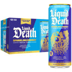 Buy now Liquid Death Sparkling Energy - Tropical Terror (Classic Piña Colada), Zero Sugar Energy Drink, Unextreme Caffeine 100mg, Essential Vitamins, 12 Fl Oz (Pack of 12) at indiglob india