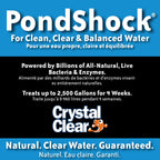 CrystalClear PondShock Ball Freshwater Clarifier, Enzymes Shock Treatment
