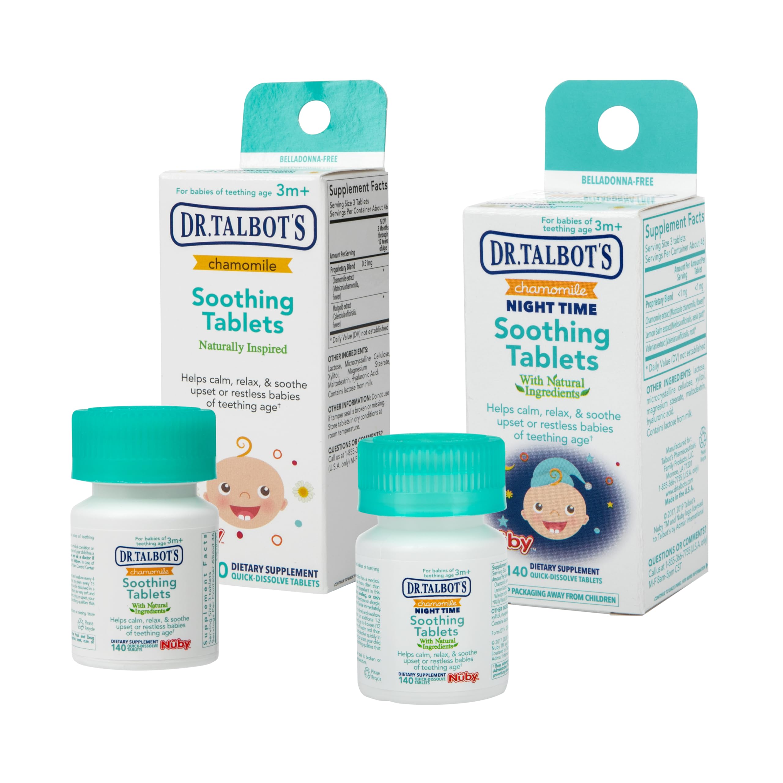 Dr. Talbot's Chamomile Soothing Tablets, Quick Dissolve, 140 Count | Quick Dissolve