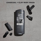 Buy now DOVE MEN + CARE Purifying Charcoal + Clay Body and Face Wash with 24-Hour Nourishing Micromoisture Technology Body Wash for Men, 13.5 oz at indiglob india
