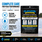 Clenzoil Marine & Tackle Reel Care Kit - Reel Oil & Grease, Fresh/Saltwater