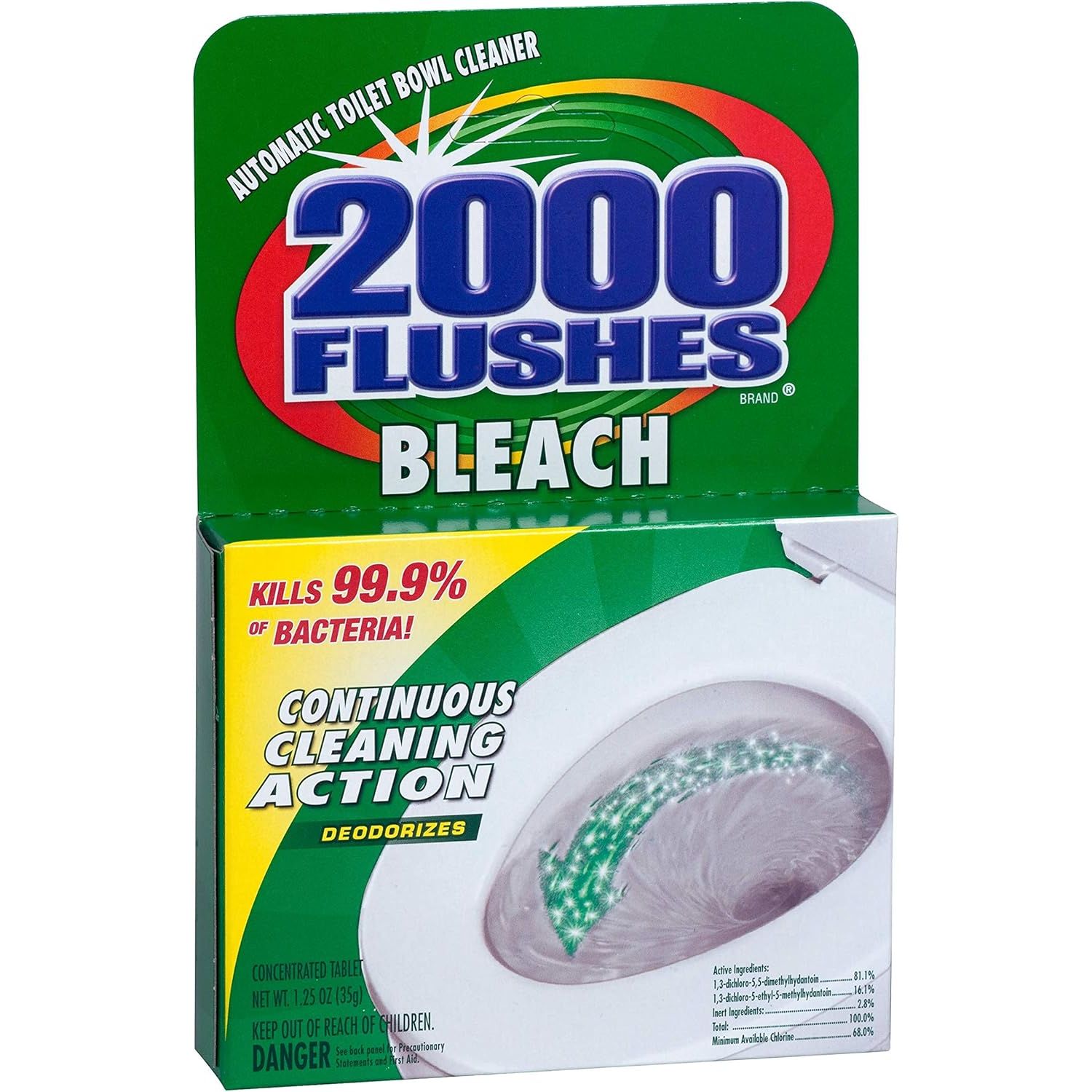 Buy now 2000 Flushes Blue Plus Bleach Automatic Toilet Bowl Cleaner, 1.25 OZ 1.25 Ounce (Pack of 1) at indiglob india