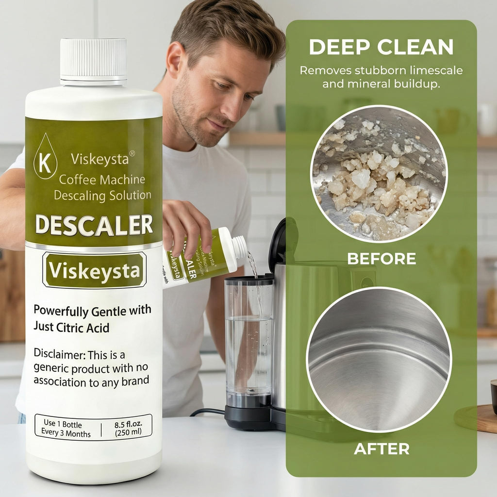 2 Descalers+4 Filters & 8 Cleaning Pods for Keurig Coffee Makers