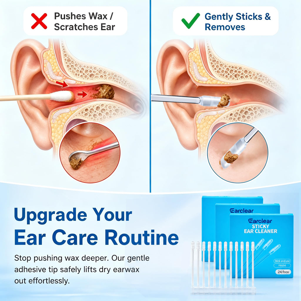 Sticky Ear Cleaner Removal Tool Reusable Ear Cleaner for Adults