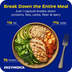 Enzymedica Digest Complete - Helps Gas & Bloating - 90 Caps | Digestive Enzyme Supplement for Women & Men, Enzyme Capsules for Digestion, Gut Health Support, Energy Support, Vegan