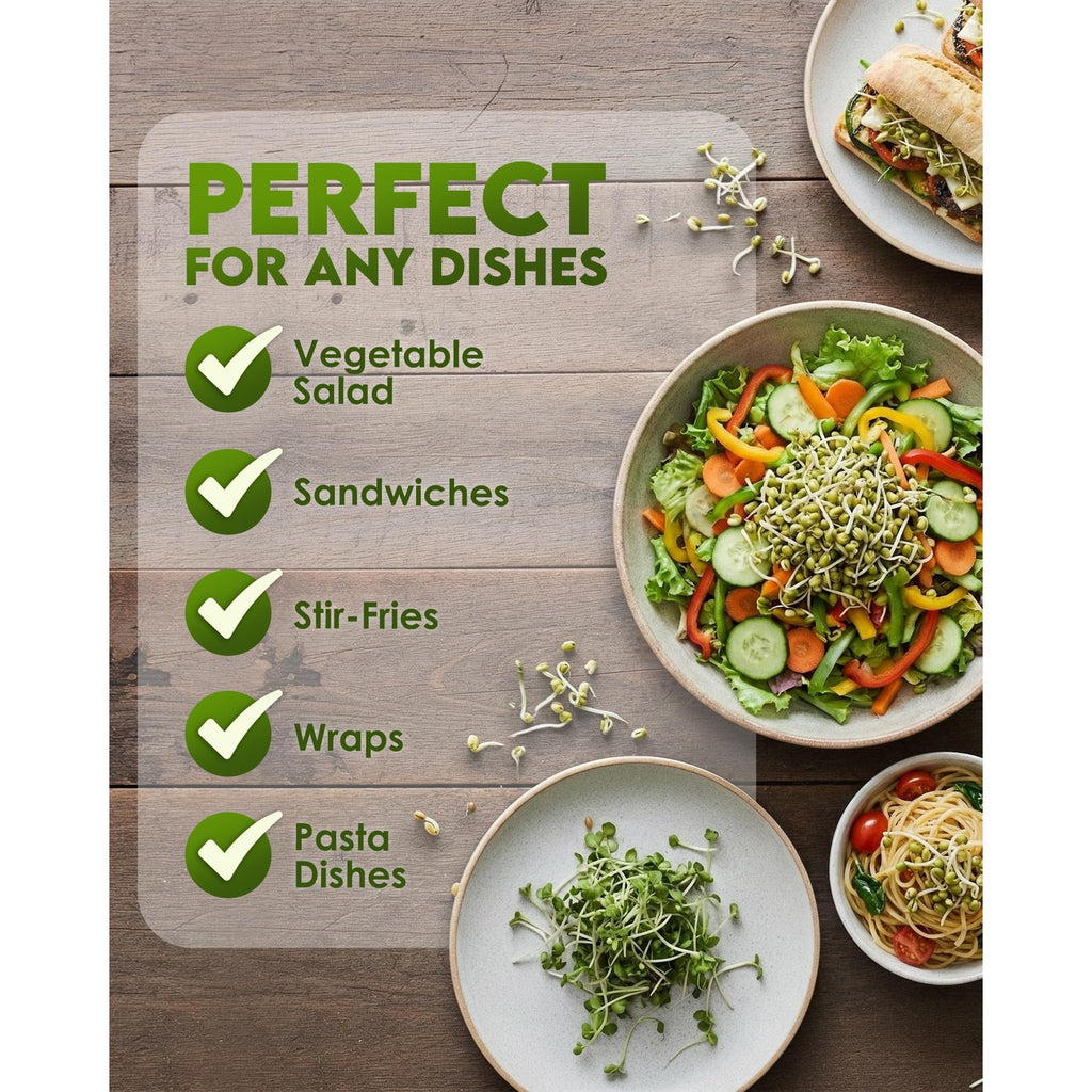 Nature Jim's Sprouts - Mung Bean Sprouting Seeds, Non-GMO Planting - 16 oz