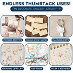 150 Pack Assorted Clear Push Pins By Luxurecourt for Bulletin Board, Wall Hanging, Cork Board, Shadow Box Display - Includes Flat Head Thumbtacks & Standard Pushpins in Plastic Resuable Storage Box.