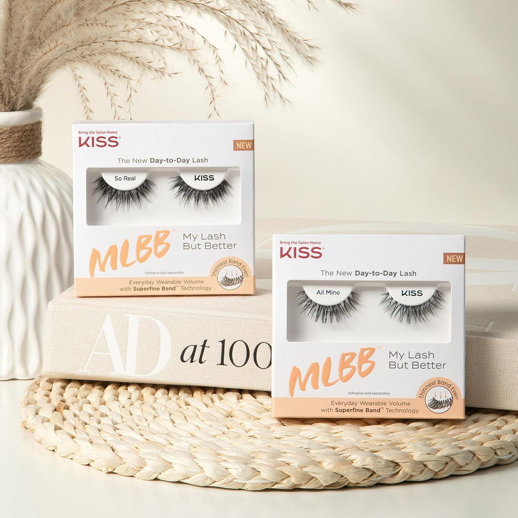 Buy now KISS My Lash But Better, False Eyelashes, 'All Mine', 10mm, Includes 1 Pair Of Lash, Easy to Apply, Reusable Lash Clusters at indiglob india