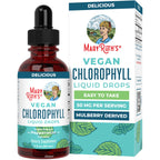 MaryRuth's Chlorophyll Liquid Drops, Delicious Minty Flavor, Vegan, 2 Fl Oz | Clean Label Project Certified®, Vegan, Non-Diluted Liquid Chlorophyll, Mulberry Derived Supplement for Ages 14+, Non-GMO