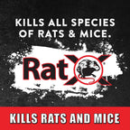 RatX Rodent Control Bait Pellets for Rats & Mice – Poison Free, Pet Safe Indoor & Outdoor Use Pellets 18 oz. Bag