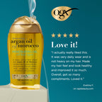 OGX Renewing + Argan Oil of Morocco Hair Oil, Extra Strength Penetrating Serum Treatment for Dry, Damaged, Frizzy, Curly & Coarse Hair, Cold-Pressed Argan_Oil, Shine, 3.3 Fl Oz (Pack of 6)