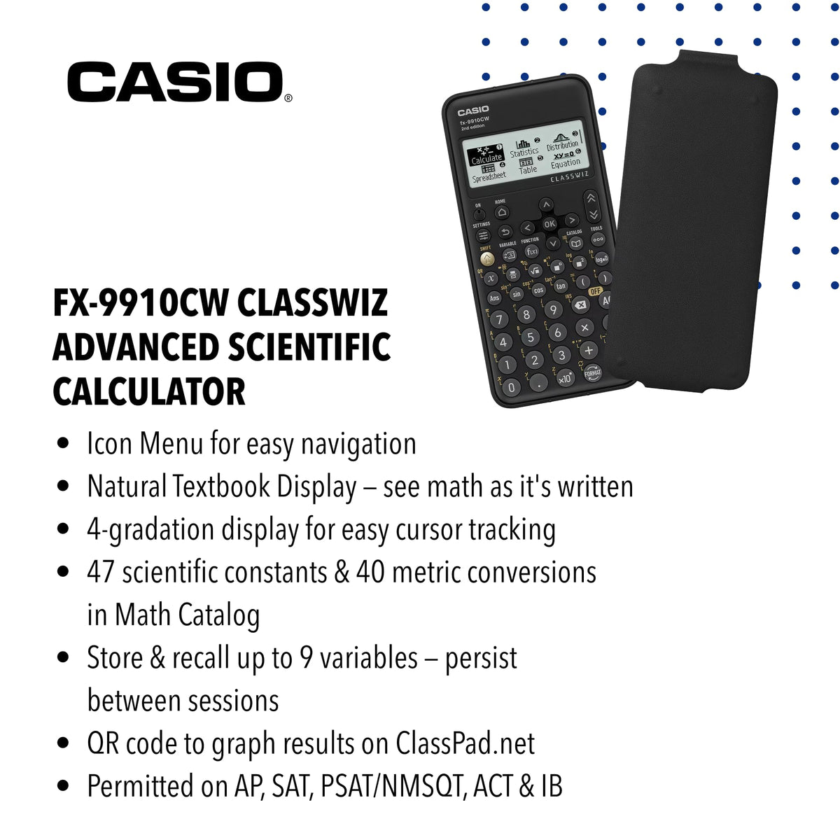 Casio FX-9910CW-W-IT Scientific Calculator