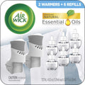 Buy now Air Wick Plug in Scented Oil Starter Kit, 2 Warmers + 6 Refills, Fresh Linen, Same Familiar Smell of Fresh Laundry, Eco Friendly, Essential Oils, Air Freshener Fresh Linen at indiglob india