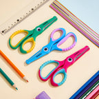 Kids Scissors 5.5 Inch,Blunt Tip Toddler Safety Scissors,3 Pack