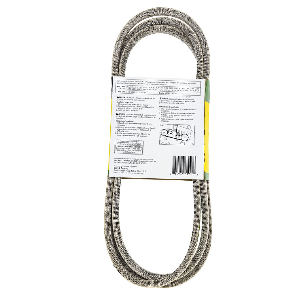 John Deere Original Equipment Flat Belt - GX20072
