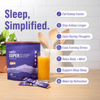 Nello Supersleep, Nighttime Sleep Support Drink Mix, Ashwagandha, Maizinol, L-Glycine, Magnesium Glycinate, Peach Dream (Pack of 20)