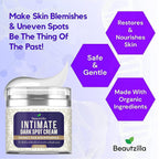 Buy now Beautzilla Intimate Area Dark Spot Corrector with Instant Results for Knees, Elbows, Underarms, and Thighs, White, 1.7 Fl Oz (Pack of 1) at indiglob india