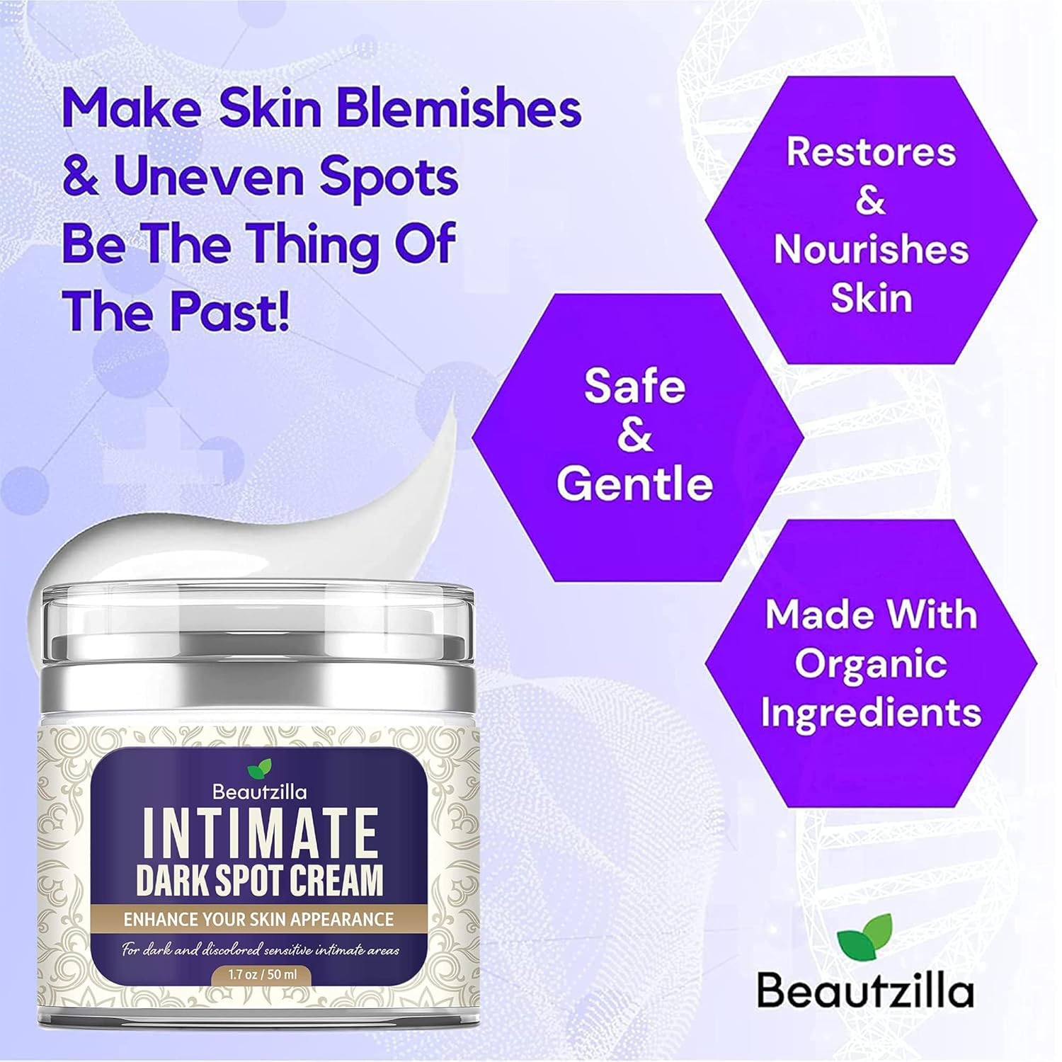 Buy now Beautzilla Intimate Area Dark Spot Corrector with Instant Results for Knees, Elbows, Underarms, and Thighs, White, 1.7 Fl Oz (Pack of 1) at indiglob india
