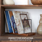 Decorative Vinyl Record Storage For Up to 75 Single Records - LP Holder