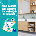 Scrubbing Bubbles Easy Clean Quick Eraser, Multipurpose Durable Bathroom Cleaner Sponge for Shower and Tub Tiles, Sinks, Faucets, Counters, Toilets, Glass Doors & More, 4-Count