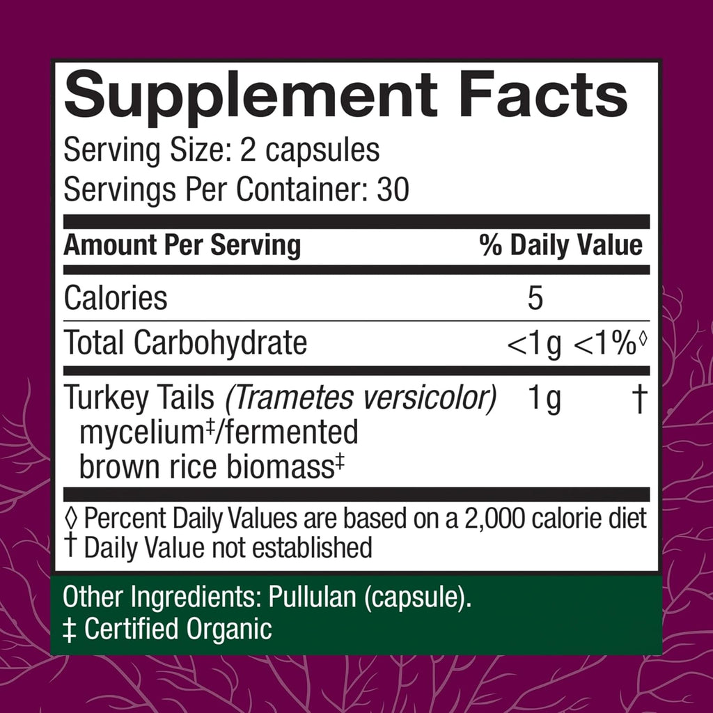 Buy now Host Defense Turkey Tail Capsules - Digestive Health & Immune Response Support Supplement - Mushroom Supplement for Gastrointestinal & Gut Microbiome Support - 60 Capsules (30 Servings)* at indiglob india