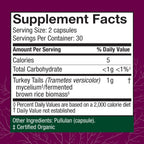 Buy now Host Defense Turkey Tail Capsules - Digestive Health & Immune Response Support Supplement - Mushroom Supplement for Gastrointestinal & Gut Microbiome Support - 60 Capsules (30 Servings)* at indiglob india