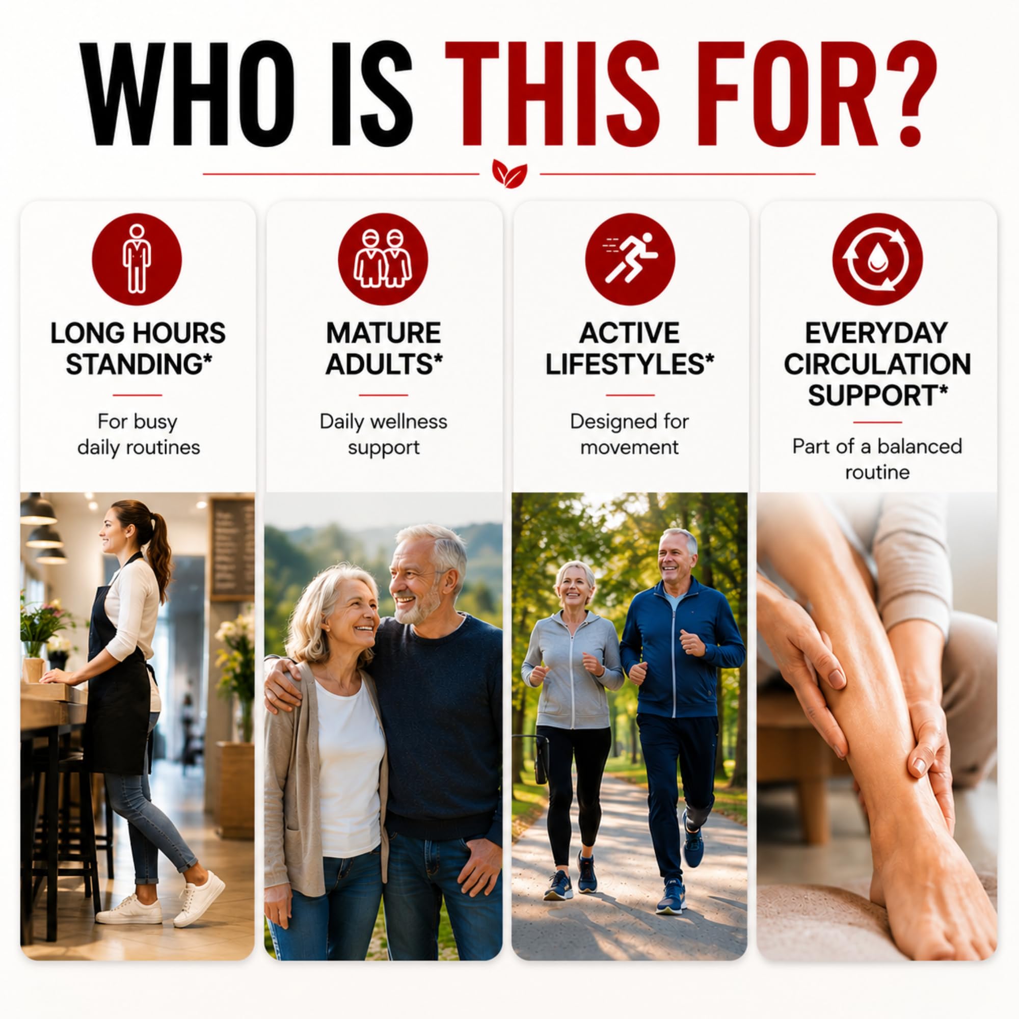 Blood Flow Care Blood Circulation & Leg Vein Support, 120 Capsules | Horse Chestnut, Cayenne Pepper, Diosmin & Butcher's Broom for Healthy Blood Flow, Vascular Function & Leg Comfort