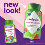 Vitafusion Women's Multivitamin Gummy | 150 Adult Gummies | with Vitamins A, B, C, D, E | Berry Flavor | Gluten and Dairy Free Supplement