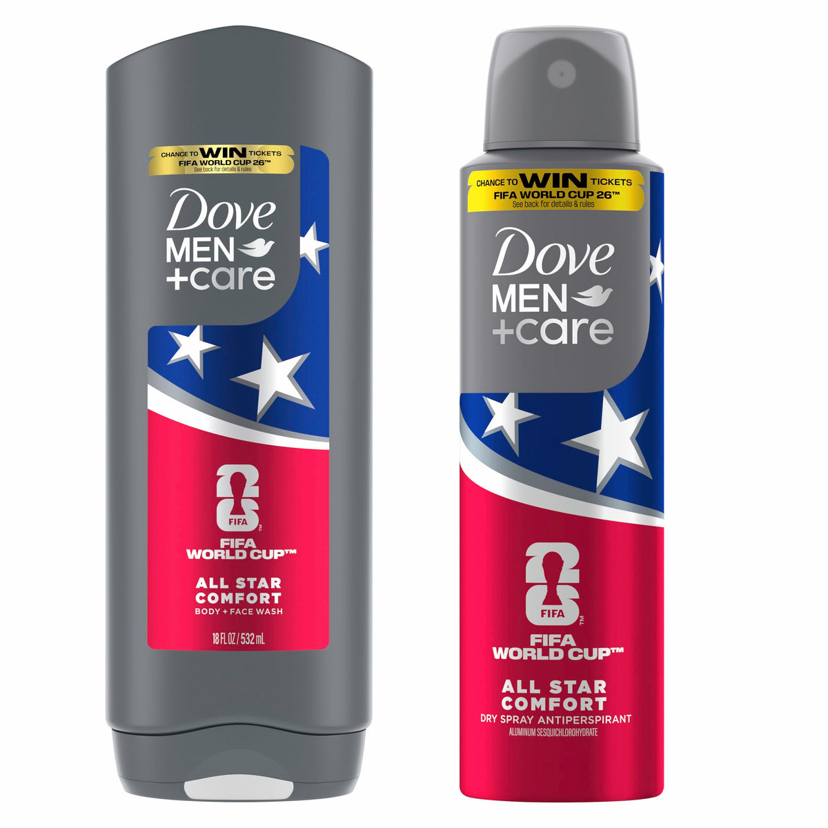 Dove Men Body Wash & Deodorant Regimen Pack All Star Comfort 2 Count
