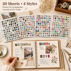 1920pcs Scrapbook Letter Stickers Ransom Alphabet Junk Journal Supplies