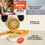 The Honest Kitchen Wholemade Whole Grain Chicken Recipe, Human Grade Dehydrated Dog Food, Just Add Water, Supports Healthy Digestion, Skin & Coat, Topper for Dry or Wet Dog Food, 4 lb Box Makes 16 lbs