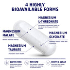 Magnesium L-Threonate Complex, 4 Bioavailable Magnesiums, Patented Magtein™