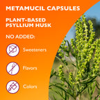 Metamucil, Psyllium Husk GLP-1 Friendly Fiber Capsules, 300 Capsules, 3-in-1 Fiber Supplement, Daily Psyllium Husk Fiber Capsules Help Support Digestive Health by Promoting Regularity*