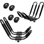 Buy now SCS Direct Kayak Roof Rack Sets - Two Kayak Racks for Cars and SUVs - Universal Fit Carriers Mount on Crossbars for Easy Travel with Kayaks Canoes and Surfboards by PaddleSports+ at indiglob india