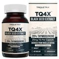 20% Thymoquinone Black Seed Oil Extract Capsules - TQ-Advanced 4X®: Potent Thymoquinone Concentration Available - 60:1 Concentrate from Nigella Sativa, Raw Form, Vegan, Glass Bottle (120 Capsules)