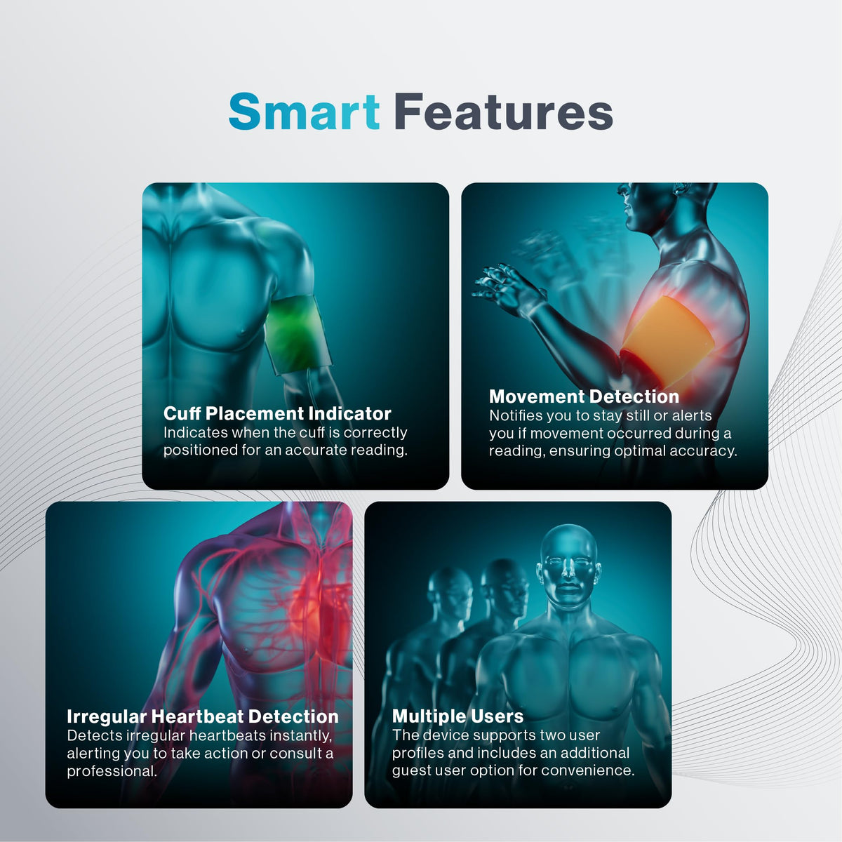 Pressure XS Pro Bluetooth Blood Pressure Monitor, Upper Arm BP Cuff 22–42 cm, Accurate Automatic Digital Systolic/Diastolic, Large Display, Mobile App Compatible for iOS & Android Devices
