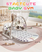 STACTCUTE Baby Play Mat Baby Toys with 5 Infant Sensory Toys