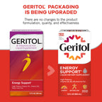 Geritol Liquid Vitamin and Iron Supplement, Energy Support Vitamins, Contains High Potency B-Vitamins and Iron, Easy to Swallow, No Artificial Sweeteners, Non-GMO, 12 Oz (Pack of 2)