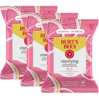 Buy now Burt's Bees Pink Grapefruit Face Wipes, for All Skin Types, Hydrating Makeup Remover & Facial Cleansing Towelettes, 30 Ct. (3-Pack) at indiglob india