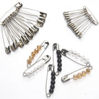 250 Pack Safety Pins by Luxurecourt, 4 Assorted Sizes of Durable, Silver Small and Large Safety Pins Bulk, Rust-Resistant Nickel Plated Steel, Sharp Edge Pins for Clothes, Sewing, Arts & Craft