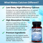 Calciven Natural Bone Support Supplement, Vegetarian, Gluten-Free | Complete Mineral Matrix with Calcium, Magnesium, and Absorption Factors to Promote Bone Density and Strength, 30-Day Supply
