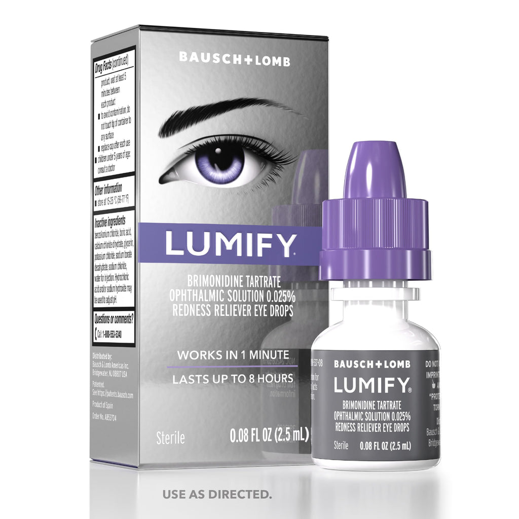 Lumify Redness Relief Eye Drops, Whiter & Brighter Looking Eyes, 0.08 oz