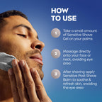 NIVEA MEN Sensitive Shave Gel, No Drying Alcohol, Mulitpack, 3 x 7 OZ | Shaving Gel for Men with Sensitive Skin, Enriched with VitaminPro Complex, No Drying Alcohol, Dermatologically Tested