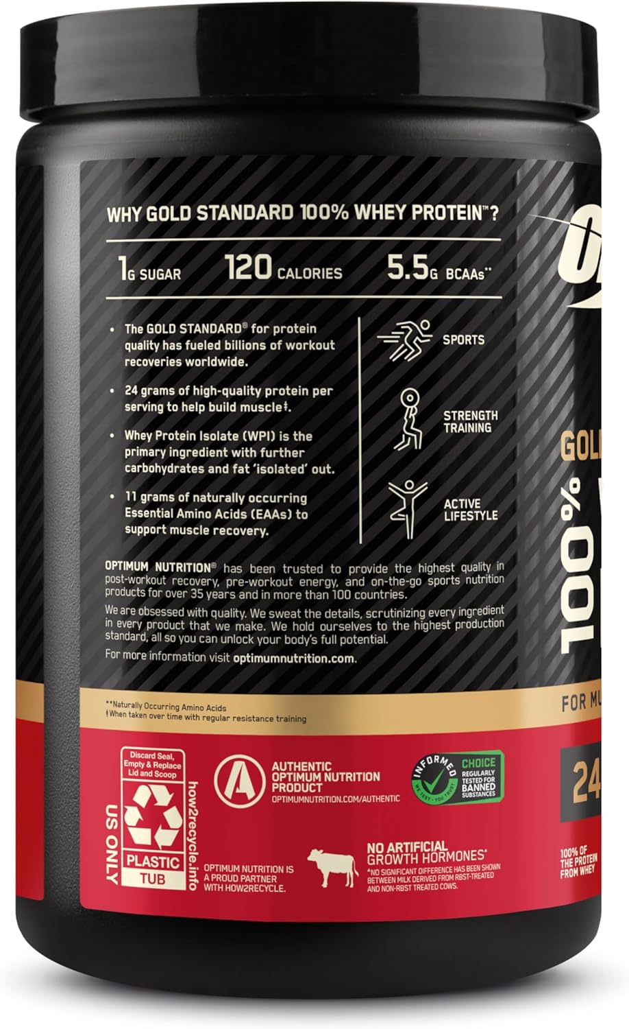 Buy now Optimum Nutrition Gold Standard 100% Whey Protein Powder, Double Rich Chocolate, 1 Pound (Pack of 1) at indiglob india