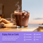 MoonBrew Magnesium Hot Cocoa Sleep Aid - Sugar-Free Calming Drink Mix - 3PK | Nighttime Sleepy Powder with Zinc Glycinate, Chocolate Flavor for Relaxation, Stress & Deep Rest, Melatonin Free